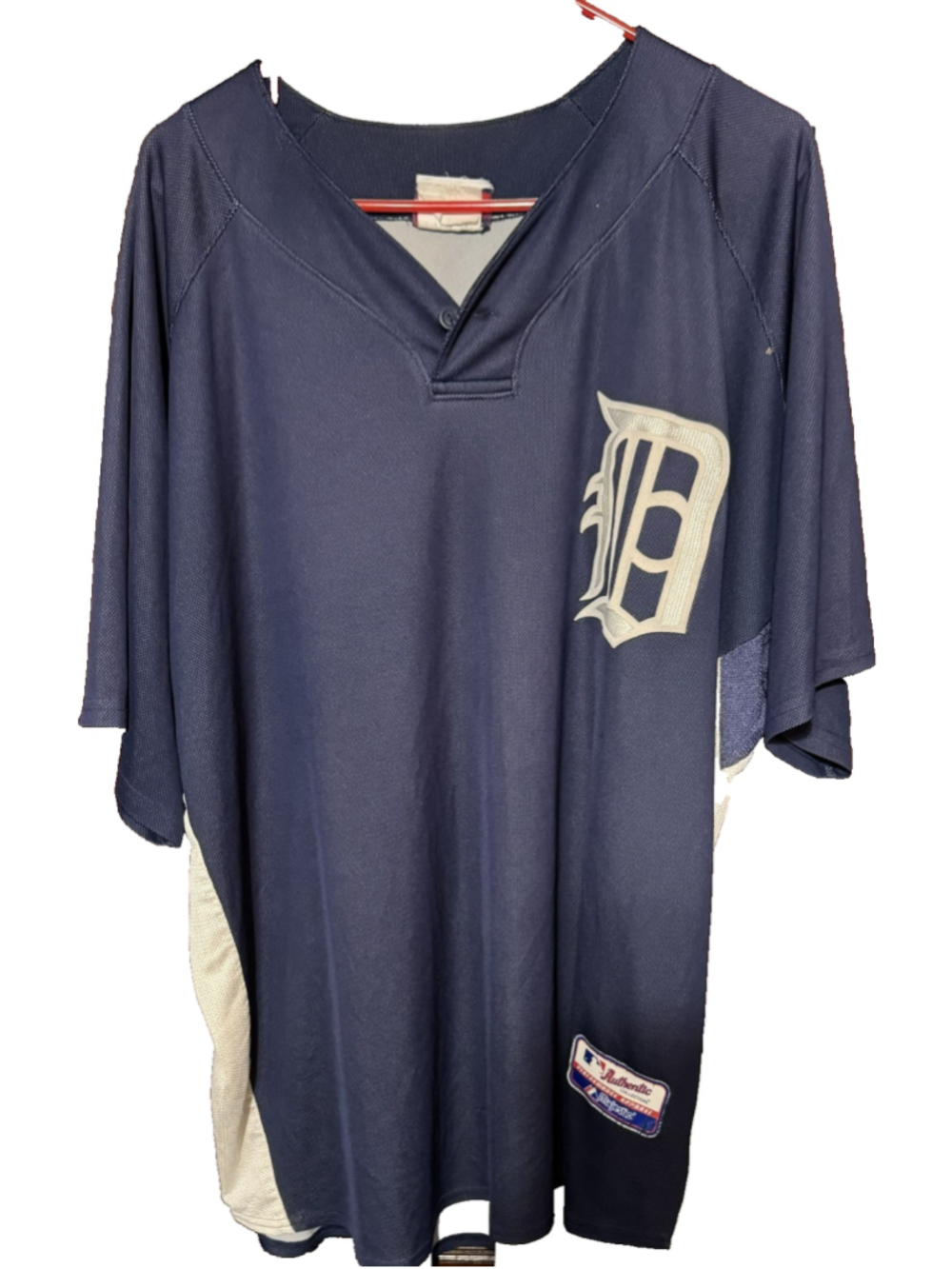 Detroit Tigers Blue Majestic Jersey Men's Sz XXL (?) MLB